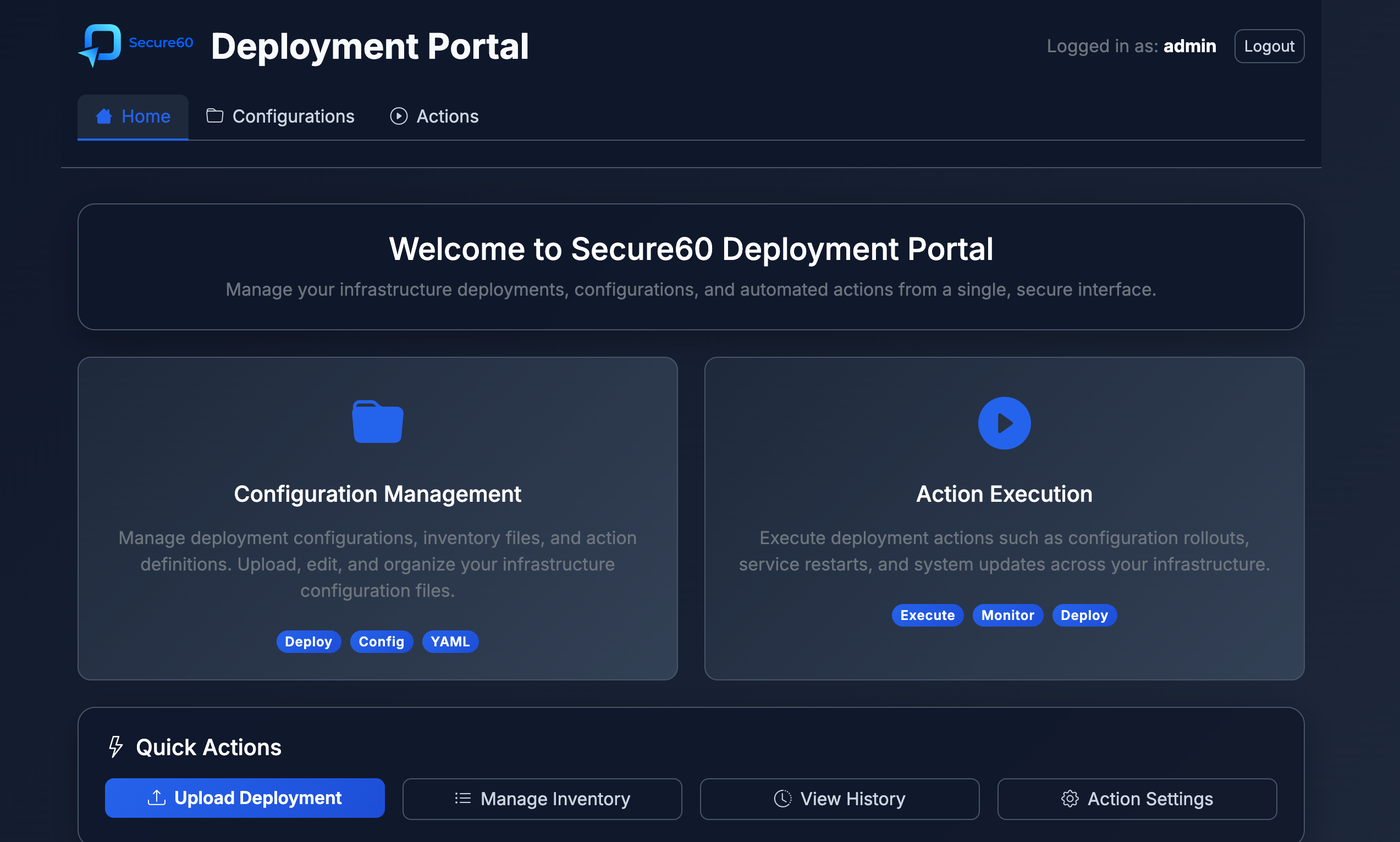 Deployment Manager Interface